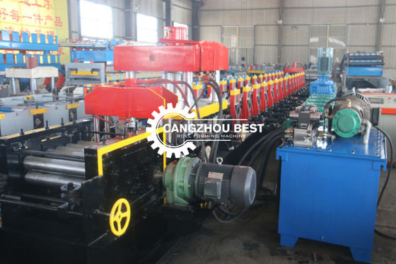 Galvanized 3 Wave Cold 0.6m Crash Barrier Roll Forming Machine