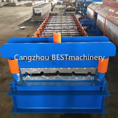 PLC control Trapezoid Metal Roof IBR Sheet Roll Forming Machine