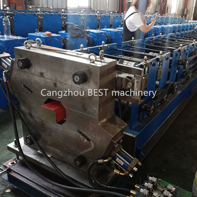 Building Rain Galvanized Coated Downspout Roll Forming Machine