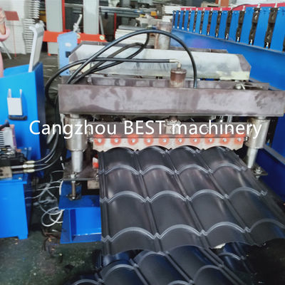 PPGI Interlock Roof 6m/Min Panel Roll Forming Machine