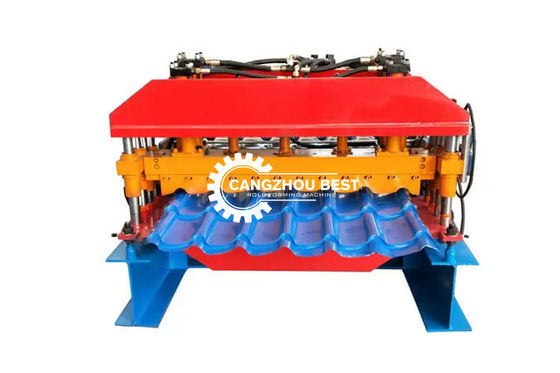 PLC Control 75mm Roof Tile Roll Forming Machine For Buildings