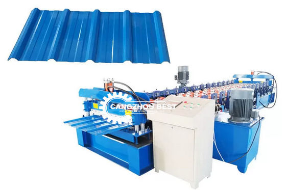 PLC Control 75mm Roof Tile Roll Forming Machine For Buildings