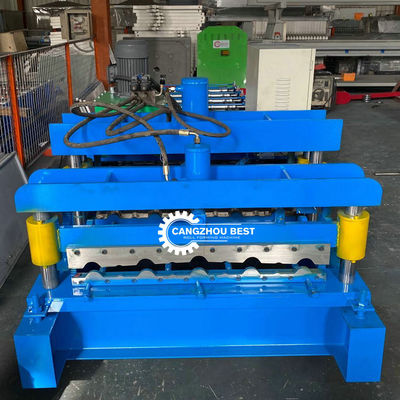 Aluminium Corrugated Metal Glazed Tile Roll Forming Machine