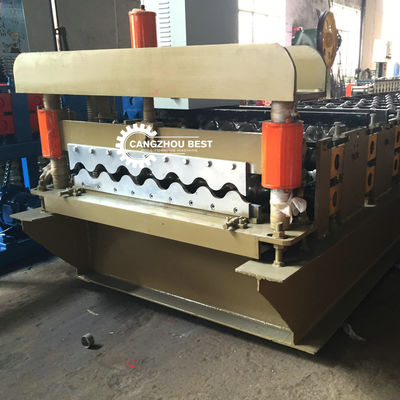 Big Round Type 70mm Shaft 0.8mm Corrugated Sheet Making Machine