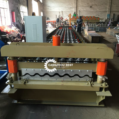 Big Round Type 70mm Shaft 0.8mm Corrugated Sheet Making Machine