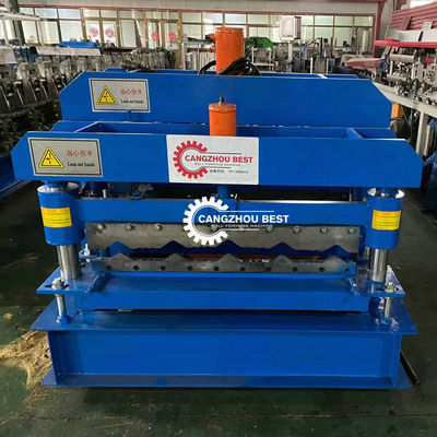 3kw Villa Plc Control 800mm Glazed Metal Roof Tile Making Machine