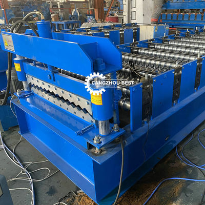 Steel Wave Profile 8m/Min 20mm Corrugated Roll Forming Machine