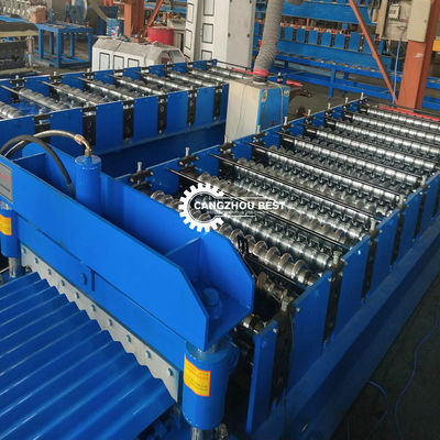 Steel Wave Profile 8m/Min 20mm Corrugated Roll Forming Machine