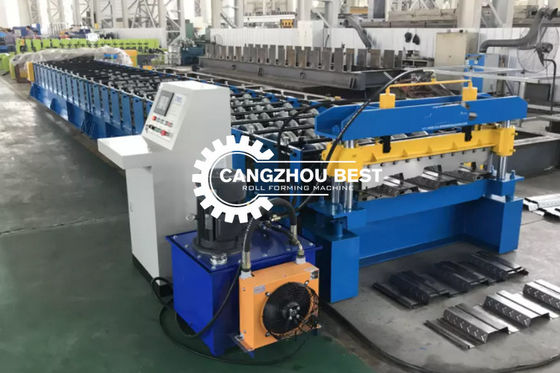 3PH Concrete Floor Deck Roll Forming Machine For Steel Structure