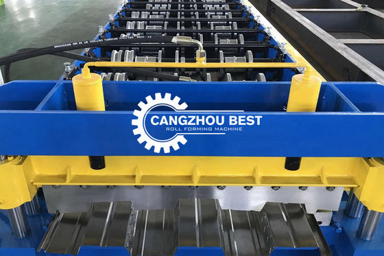 3PH Concrete Floor Deck Roll Forming Machine For Steel Structure