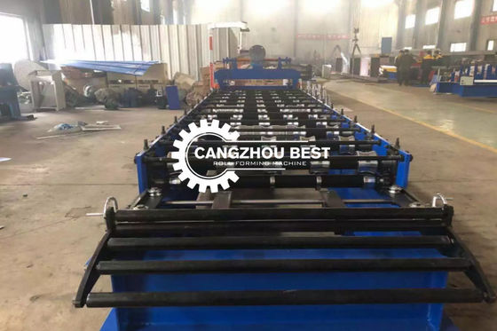 Trapezoidal Cold 1.0mm 8kw Roofing Sheet Roll Forming Machine