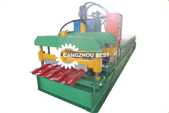 Aluminium 3m/Min 0.7mm Glazed Tile Roll Forming Machine