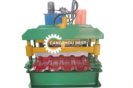 Aluminium 3m/Min 0.7mm Glazed Tile Roll Forming Machine