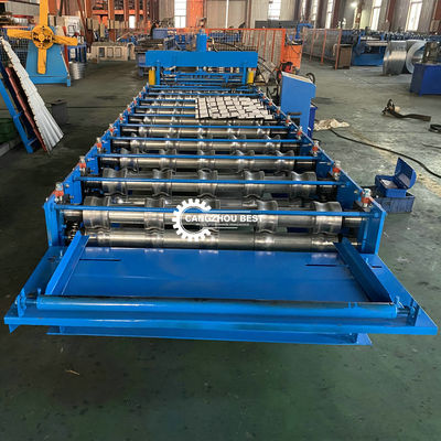 Glossy Steel Profile 0.3-0.8mm Roof Tile Roll Forming Machine