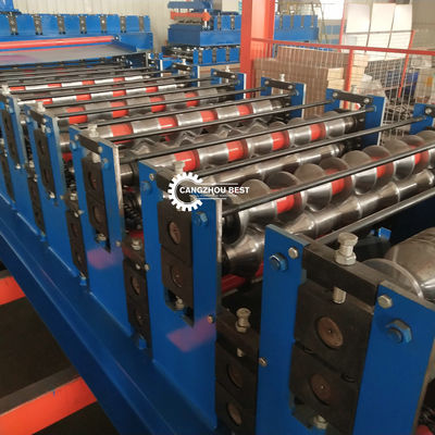 0.8mm Color Steel Double Layer Ibr Profile Roll Forming Machine