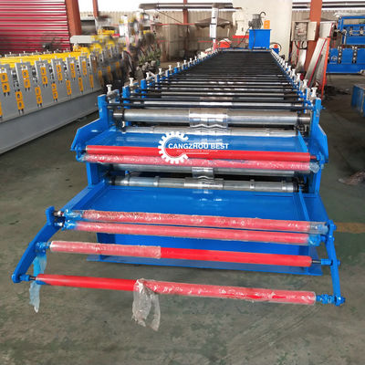 Fully Automatic Building 6kw Double Layer Roll Forming Machine 12m/Min