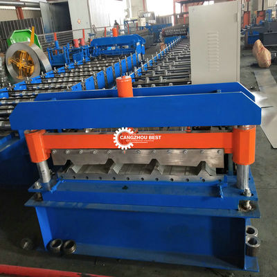 Trapeze Plate Six Trapezoid Structural 3kw Panel Roll Forming Machine