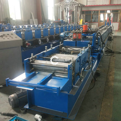 Galvanized Steel Self Lock 8.5kw Door Frame Making Machine