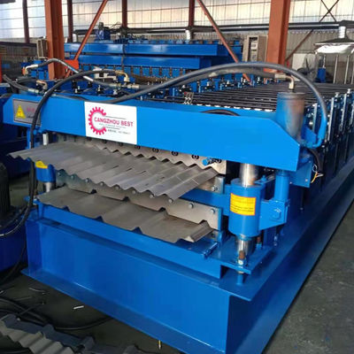 Gymnasiums 0.3mm 3000w Corrugated Iron Rolling Machine