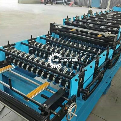 Trapezoidal Tile Roof Board Wall Board 3kw Double Layer Machine
