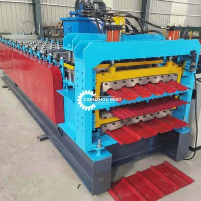 8.5kw Hydraulic Three Layer Ibr Roll Forming Machine