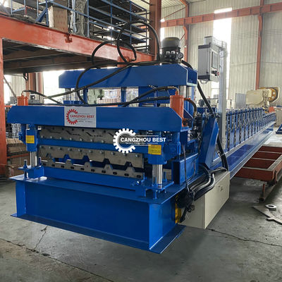 Chain Driven Cold 3kw Ppgi Tile Roll Forming Machine