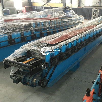 Steel Profile Roll Top Gearbox Ppgi Ridge Cap Roll Forming Machine