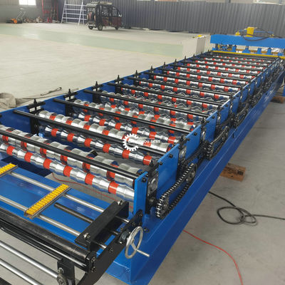 Plc Speed 4-6m/Min Roof Tile Roll Forming Machine