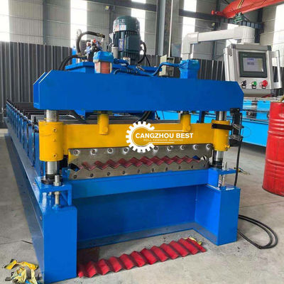 Hydraulic Cutting 762mm Roofing Sheet Roll Forming Machine Seller