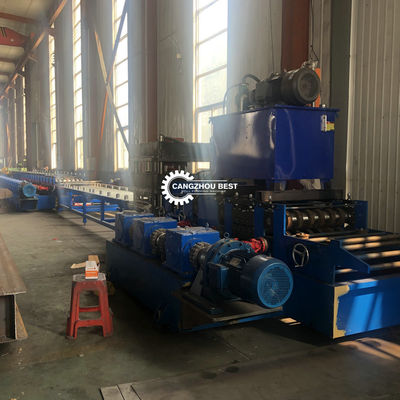 Expressway Fence 30kw Highway Guardrail Forming Machine 15m/Min