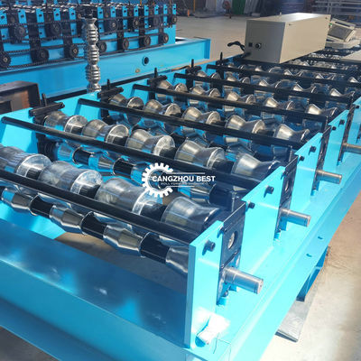 Galvanized Steel Ibr Step / Euro Roof Tile Roll Forming Machine