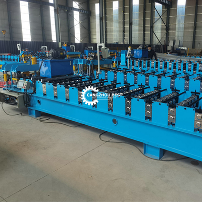 0.8mm Aluminium Step 380v Roofing Tile Roll Forming Machine