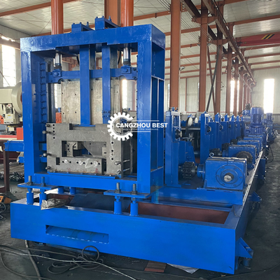 6mm Galvanized Cz Purlin Roll Forming Machine Automatic Changeable