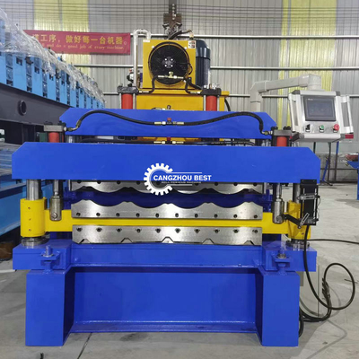 3ph Delta Roof Tile Roll Forming Machine Double Chain Transmission