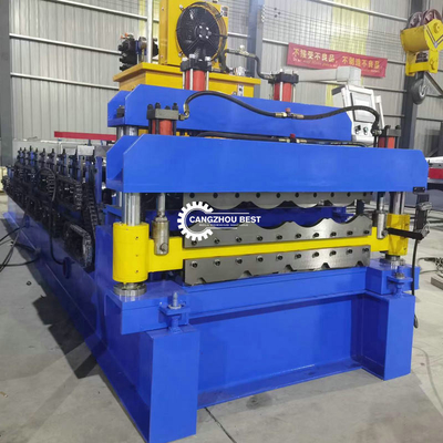 3ph Delta Roof Tile Roll Forming Machine Double Chain Transmission