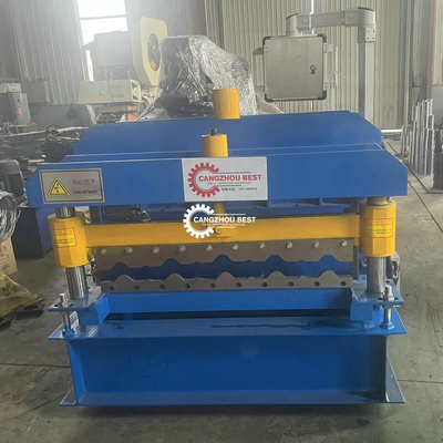 Color Steel 0.3mm Roof Tile Roll Forming Machine For Ibr Sheet