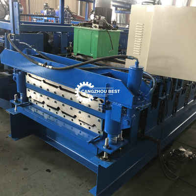 Powerful Iron Sheet 0.4mm Roof Panel Roll Forming Machine