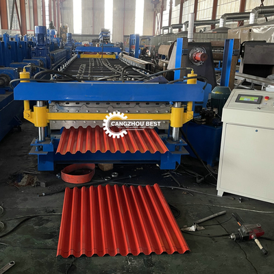 Double Layer C8 Ibr 840mm Roofing Sheet Roll Forming Machine