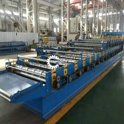 Double Layer PPGI Roofing Sheet Manufacturing Machine Color Steel Ibr Trapzodial Corrugated