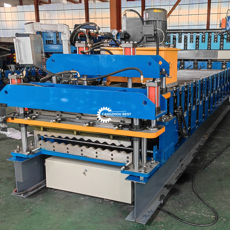 Double Layer IBR Roof Sheet/Tile&Corrugated Steel Profile Roll Forming Machine