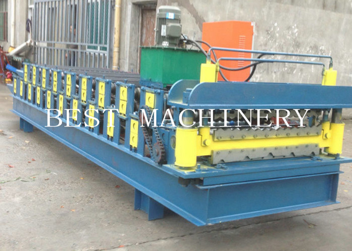Double Deck Profile Wall Roof Panel Roll Forming Machine Hydraulic Type