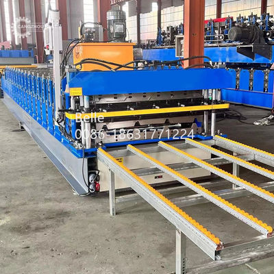 Color Steel  TR4 TR5 Trapezoidal Sheet Roll Forming Machine 3kw