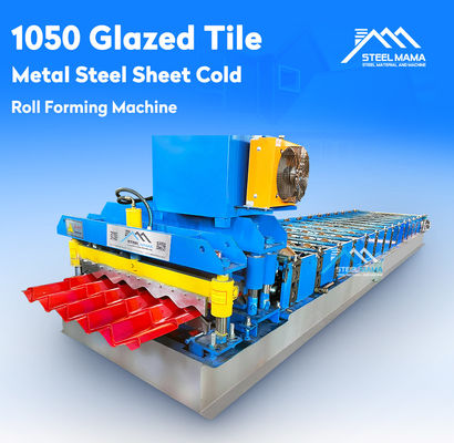 3.5T Chain Transmission 1000mm Roof Tile Roll Forming Machine