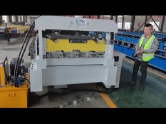 Steel Profile Galvanized PLC Control Decking Sheet Floor Roll Forming Machine