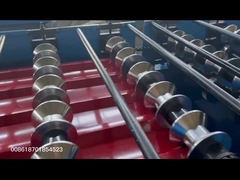 Compact Roof Sheet Roll Forming Machine With 8-15m/min Forming Speed And Hydraulic Cutting