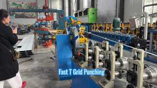 Cross t grid machine