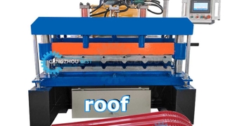 Roof sheet forming machine